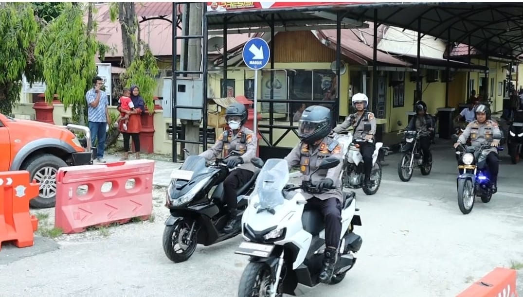 Polres Kampar Patroli Gabungan Skala Besar Bersa Stake Holder Dalam Rangka Penanganan Karhutla